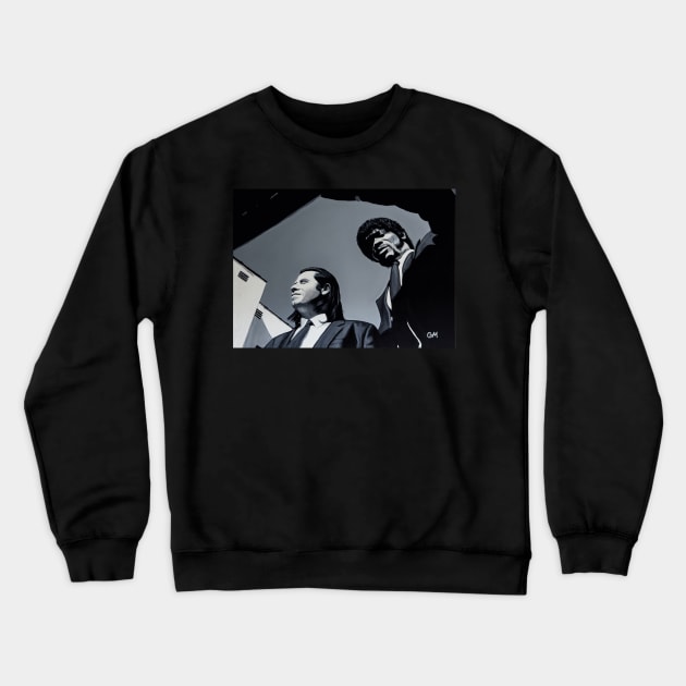 Jules and Vincent Crewneck Sweatshirt by GaryMatthewsArt